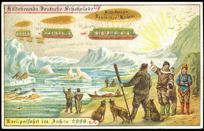 carte postale 2000 futur 11 En 1900, des cartes postales imaginent lan 2000  histoire featured design 