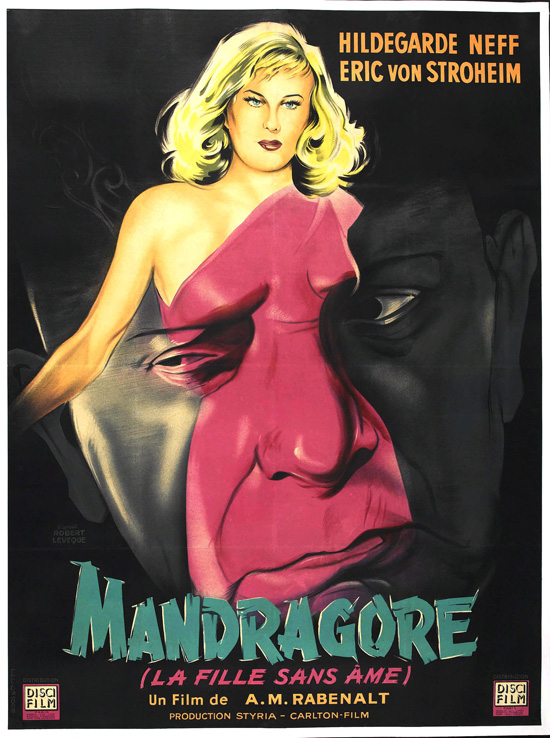 affiche vintage film horreur 1950 04 Affiches de films dhorreur des annÃ©es 50  design 