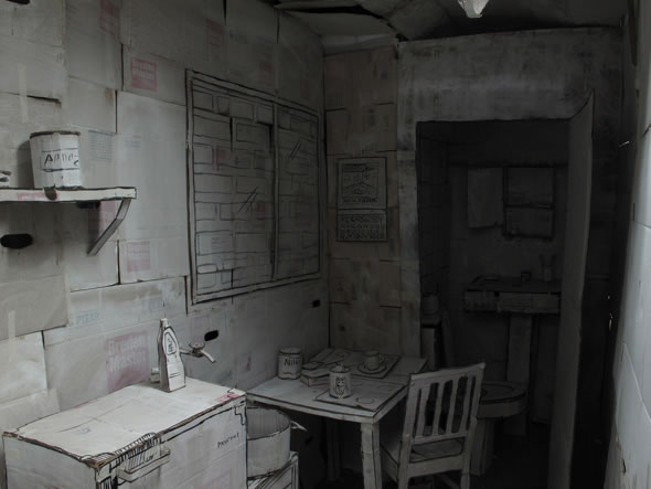 appartement carton 02 Un appartement en carton