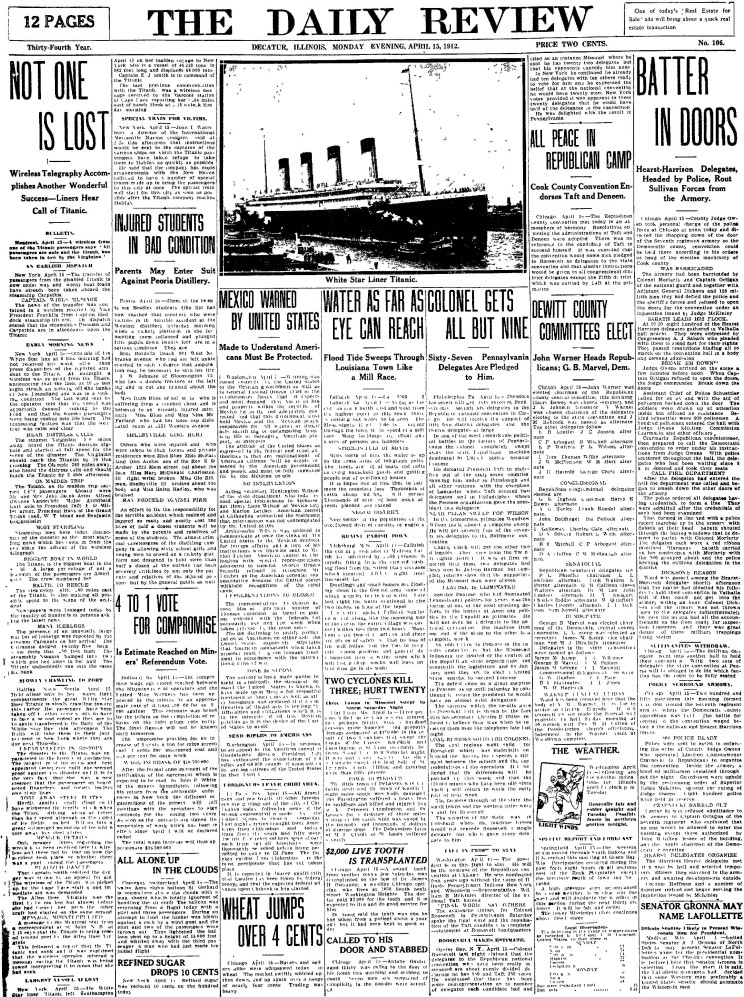 titanic journaux presse newspaper couverture fail 03 Le 15 Avril 1912 la presse annonce la catastrophe du Titanic  histoire featured 