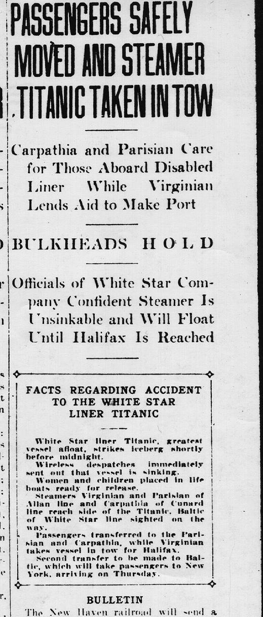 The 15 April 1912 the press announced the Titanic disaster Titanic newspapers newspaper news coverage fail 081 titanic journaux presse newspaper couverture fail 081 Le 15 Avril 1912 la presse annonce la catastrophe du Titanic histoire featured