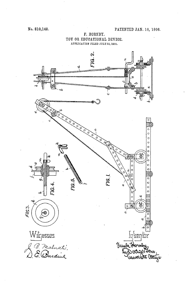 The first patent patent patent became famous toy toy toy Thurs mecano brevet patent jeu jouet toy mecano Les premiers brevets de jouets devenus célèbres technologie histoire featured