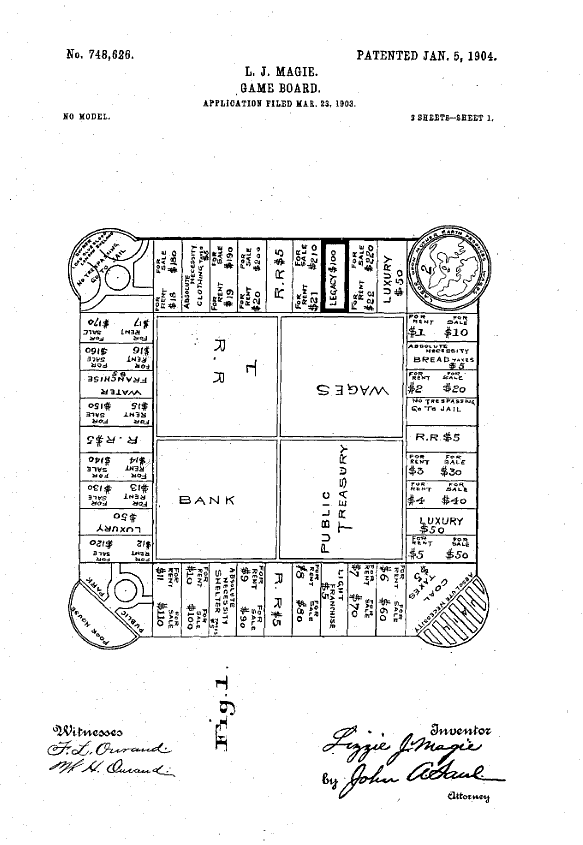 brevet patent jeu jouet toy monopoly 1 Les premiers brevets de jouets devenus célèbres  technologie histoire featured 