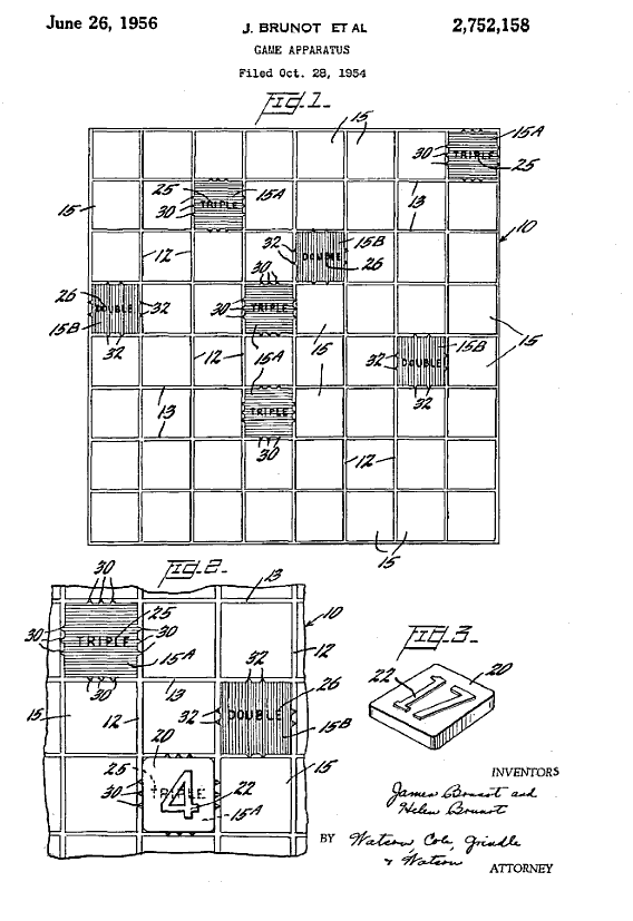 brevet patent jeu jouet toy scrabble Les premiers brevets de jouets devenus célèbres  technologie histoire featured 