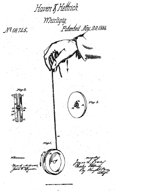 The first patent patent patent became famous toy toy toy yoyo Thurs brevet patent jeu jouet toy yoyo Les premiers brevets de jouets devenus célèbres technologie histoire featured