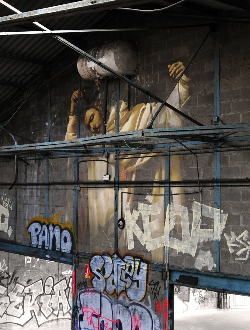 peinture classique grafiti lieu squat abandonne 05 Peintures classiques intégrées dans des lieux abandonnés 