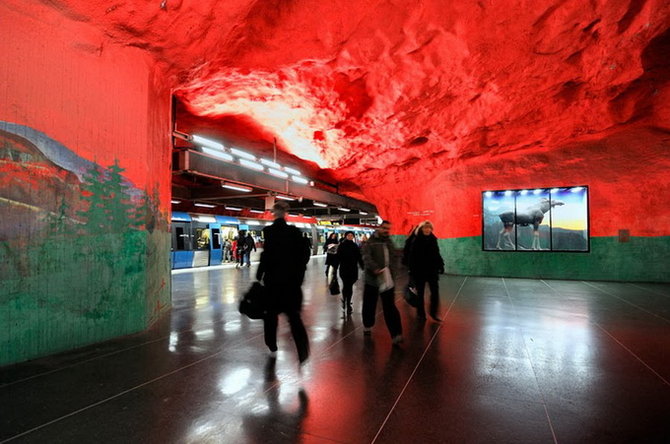 Les stations du Métro de Stockholm Metro Stockholm Station Art 14 Metro Stockholm Station Art 14 Les stations du Métro de Stockholm photo bonus art
