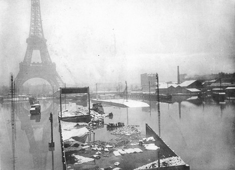 crue paris gare invalides La crue de la Seine à Paris en 1910  photo histoire 