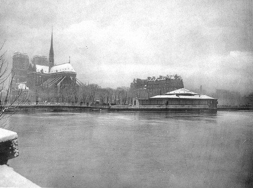 crue paris pont archeveche La crue de la Seine à Paris en 1910  photo histoire 