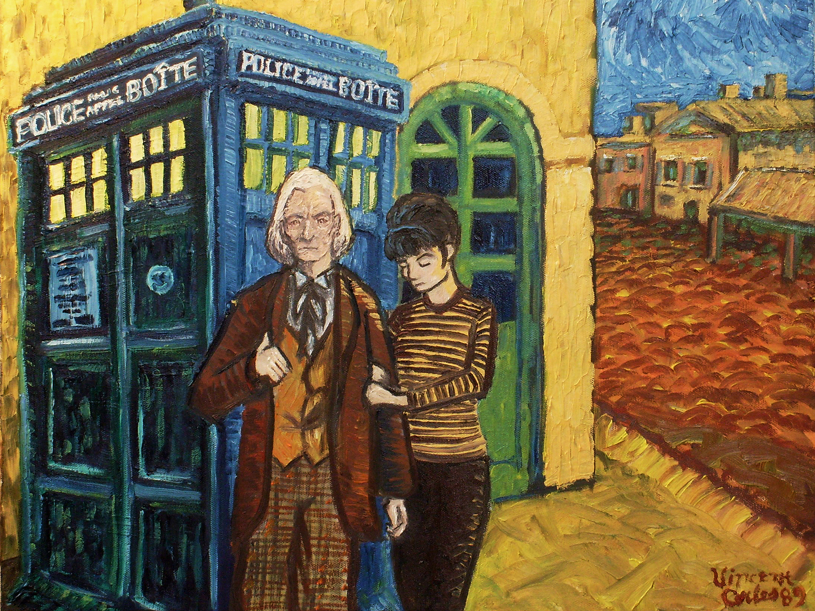 doctor who van gogh tardis france Van Gogh, les parodies et les geeks