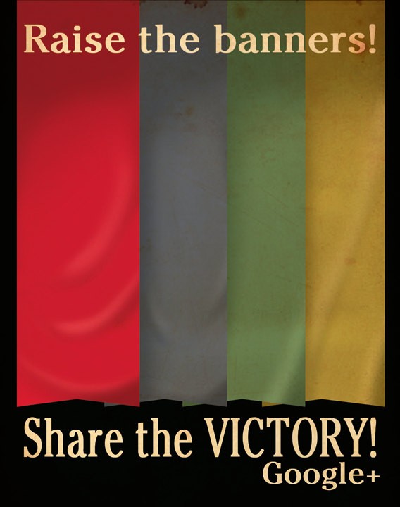 propagande affiche reseau social 04 Affiches de propagande pour Twitter, Facebook et Google Plus  design bonus 