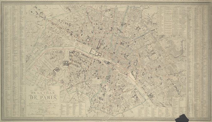 680px 40 Map of Paris 1843 pari0001261 Lhistoire de Paris par ses plans