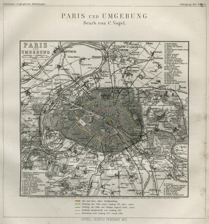 680px 45 Paris und Umgebung 1871 Lhistoire de Paris par ses plans