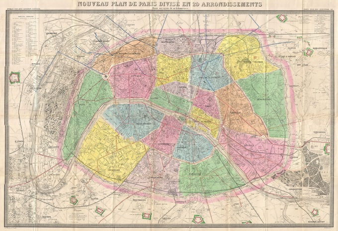 680px 46 plan de paris en 1878 par logerot Lhistoire de Paris par ses plans