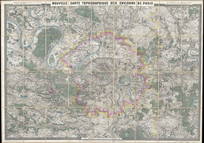 680px 48 1880 Clerot Pocket Map of Paris and Environs France   Geographicus   Paris clerot 1880 Lhistoire de Paris par ses plans