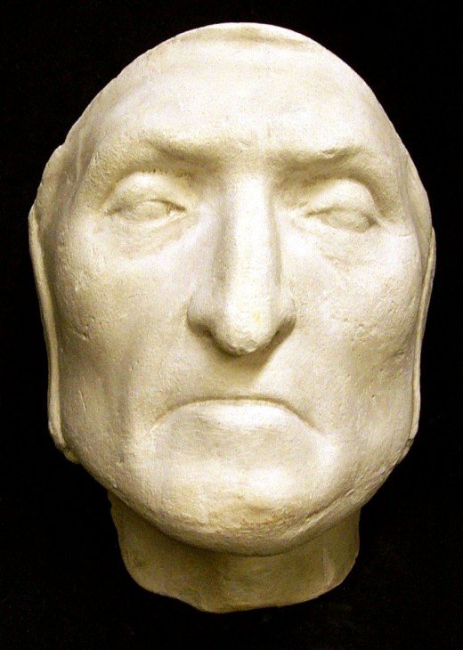 D Dante Alighieri Masques mortuaires de personnages historiques  histoire divers 