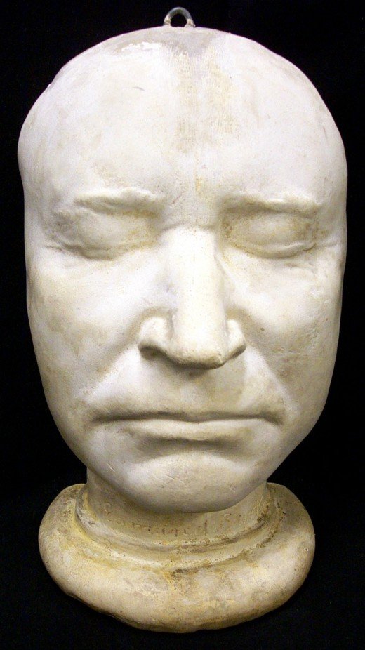 D Edmund Burke Masques mortuaires de personnages historiques  histoire divers 
