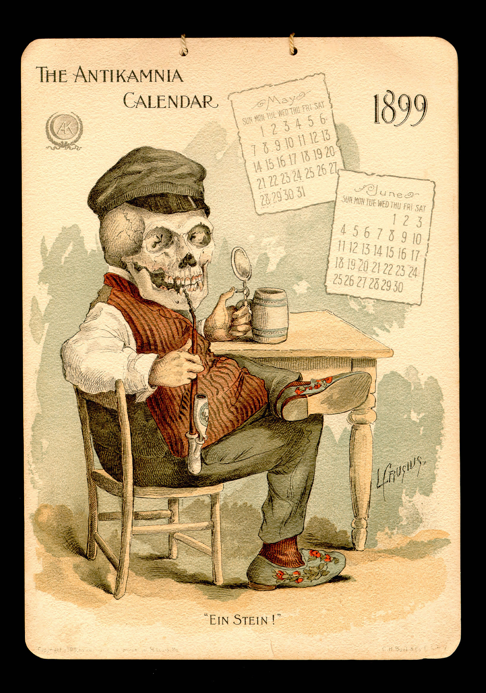 calendrier medicament 03 Calendrier dune entreprise pharmaceutique en 1899/1900  histoire design bonus 
