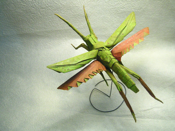 insecte origami feuille papier 01 Insectes réalistes en une feuille de papier geek divers bonus art 
