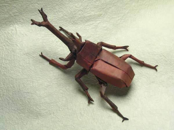 insecte origami feuille papier 06 Insectes réalistes en une feuille de papier geek divers bonus art 