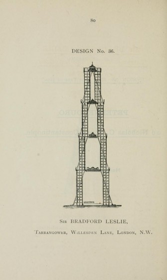 tour eiffel londres 22 335x560 Les plans de Londres en 1890 pour rivaliser avec la Tour Eiffel