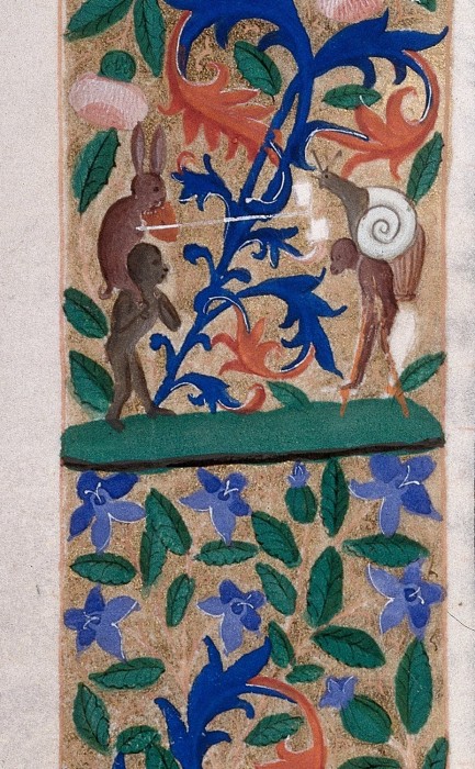 marginalia enluminure etrange moyen age 21 433x700 Des enluminures étranges au Moyen Age  peinture 2 histoire featured design bonus art 