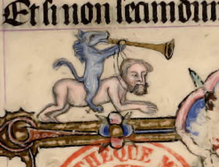 marginalia enluminure etrange moyen age 27 720x552 Des enluminures étranges au Moyen Age  peinture 2 histoire featured design bonus art 