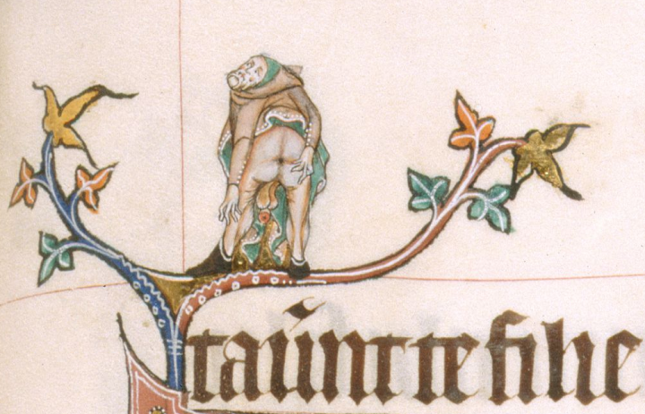 marginalia enluminure etrange moyen age 35 720x463 Des enluminures étranges au Moyen Age  peinture 2 histoire featured design bonus art 
