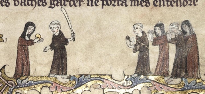 marginalia enluminure etrange moyen age 42 720x332 Des enluminures étranges au Moyen Age  peinture 2 histoire featured design bonus art 