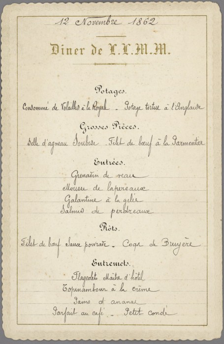 History menu dinner menu napoleon 455x700 menu diner napoleon 455x700 Lhistoire des menus liens histoire divers bonus