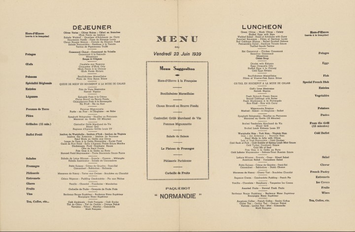 ss normandie 1939 2 720x470 Lhistoire des menus  liens histoire divers bonus 