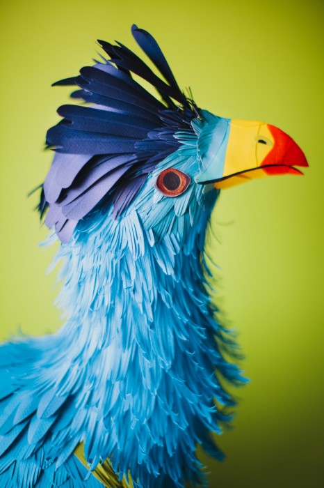 oiseau papier 04 466x700 Des oiseaux en papier  divers bonus art 