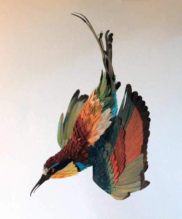 oiseau papier 14 582x700 Des oiseaux en papier  divers bonus art 