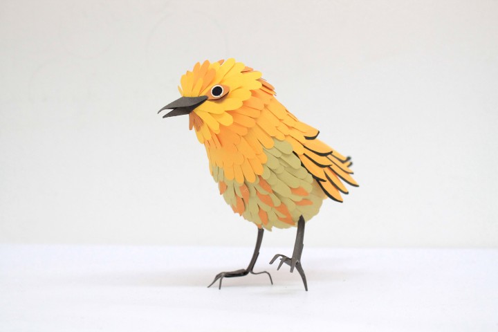 oiseau papier 15 720x480 Des oiseaux en papier  divers bonus art 