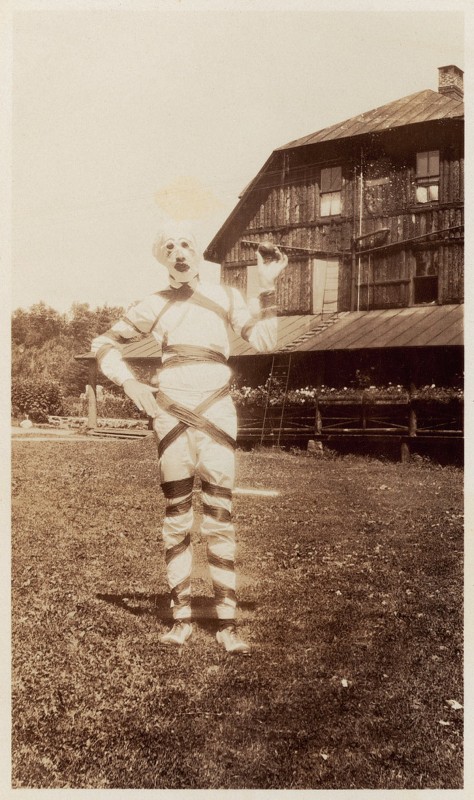 Snapshot: A costume for Halloween. USA. Photograph. 1930s