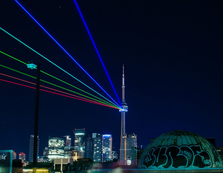CITY OF TORONTO - Global Rainbow illuminates Toronto