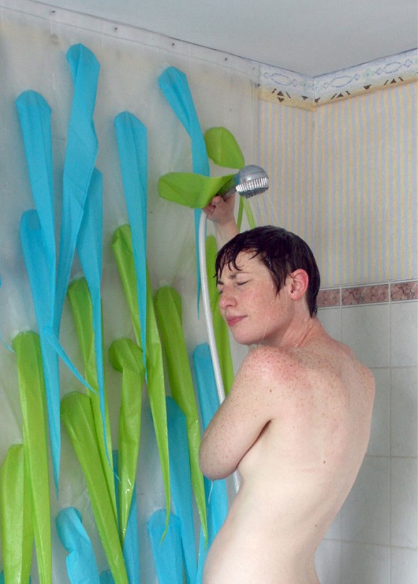 rideau de douche qui fait peur