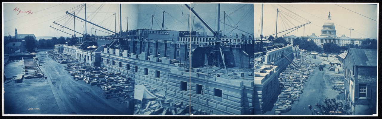 12Construction-of-the-Library-of-Congress-Washington-DC-June-16-1891