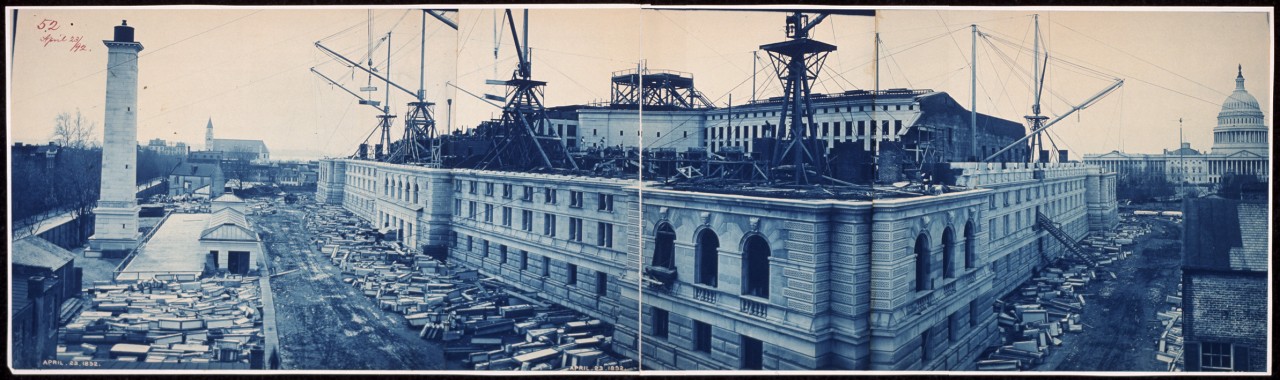 33Construction-of-the-Library-of-Congress-Washington-DC-April-23-1892