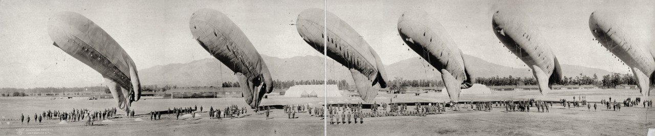 Inspection de ballons à Arcadia, Californie - 1919