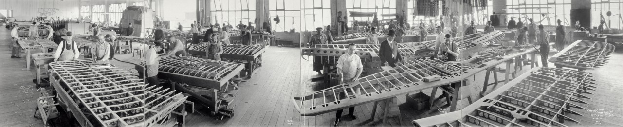 La pièce de fabrication des ailes de Boeing - 1922