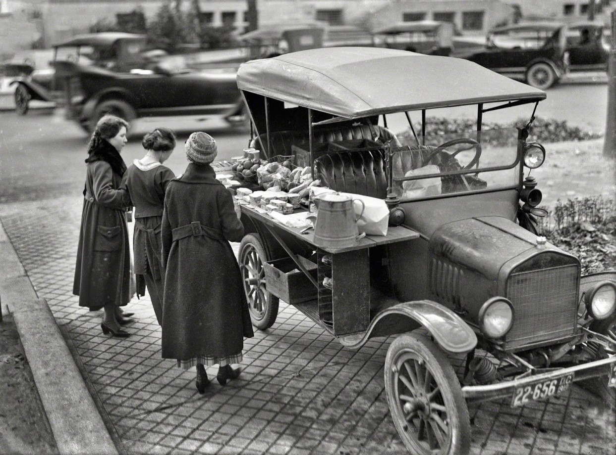 Un food truck, Washington DC - 1919