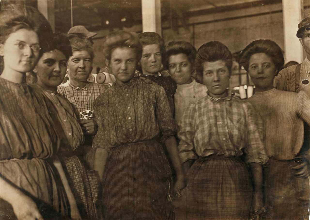 Une partie des travailleurs adultes d'une usine à Macon, Géorgie ( USA ) - 1895