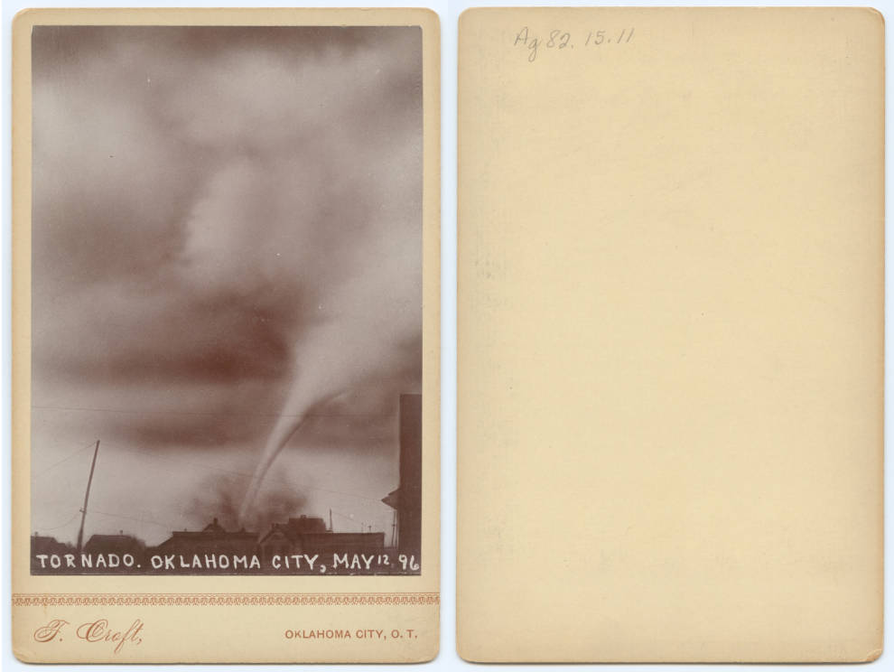 Une tornade par Thomas Croft à Oklahoma City en 1896