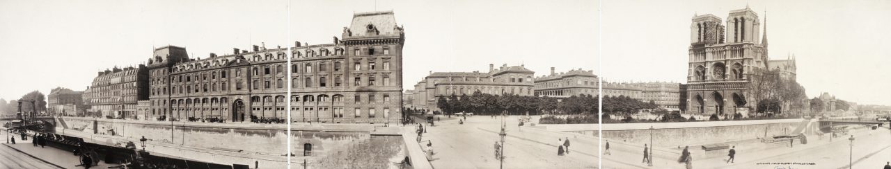 Notre-Dame et Préfecture de Police, Paris - 1909