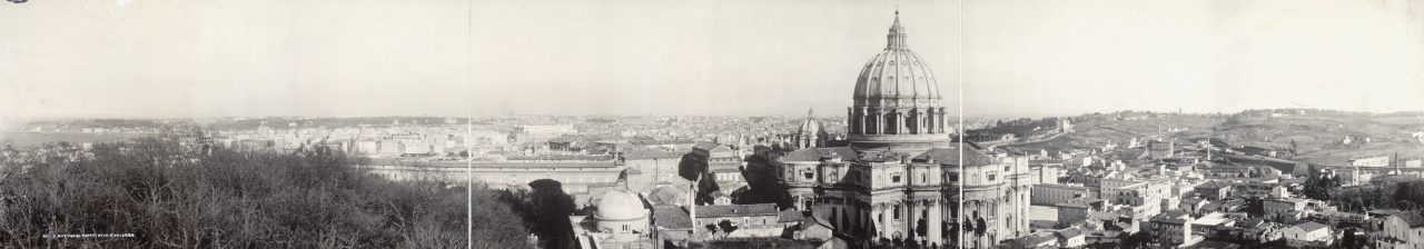 Vue depuis l'Observatoire du Vatican, Rome - 1909
