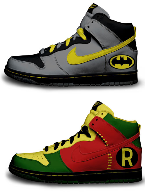 Les Nike de Batman et Robin