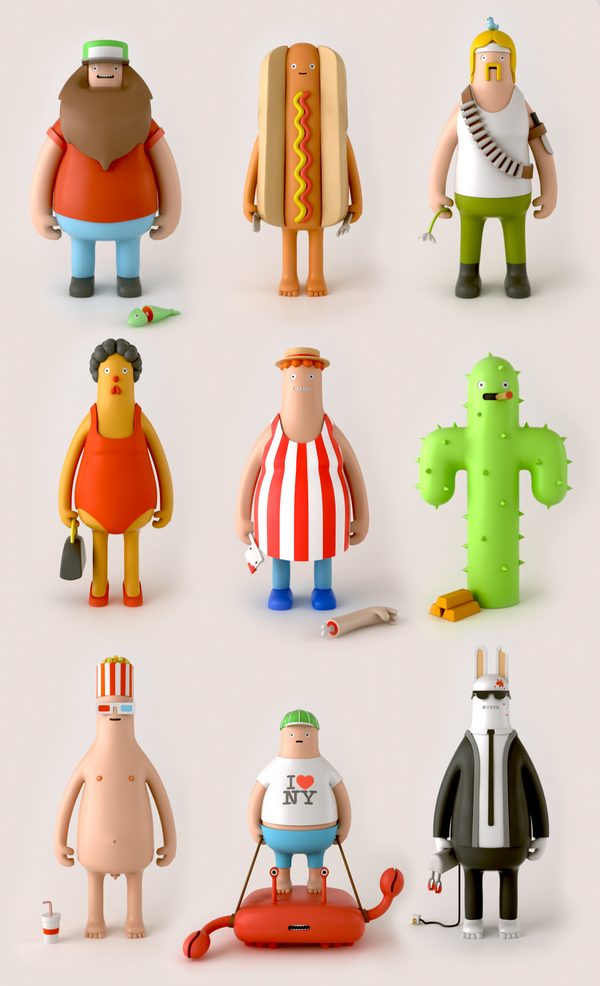 Des personnages bizares