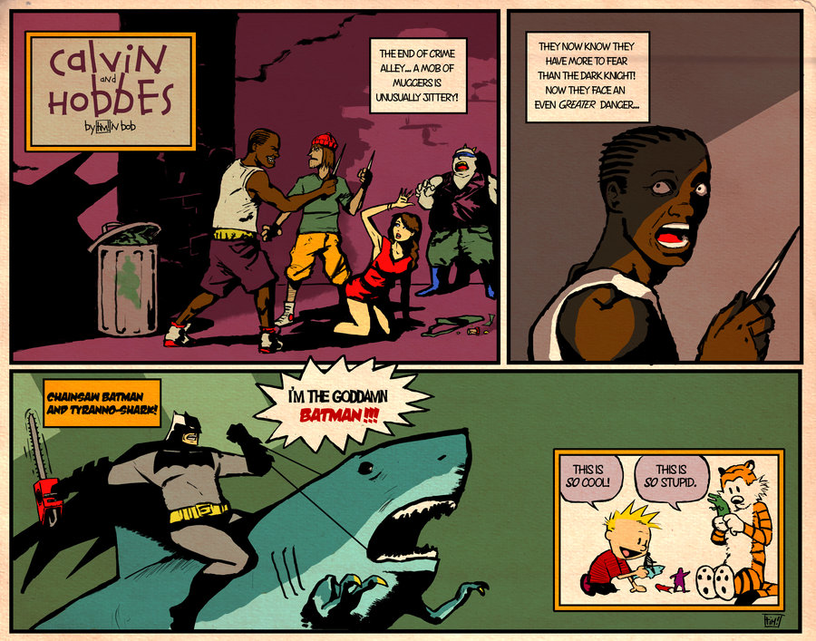 Calvin, Hobbes et Batman