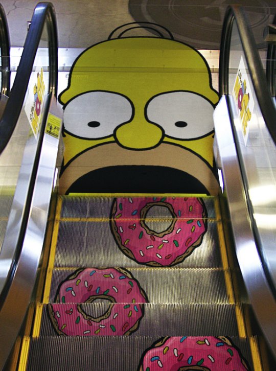 Un escalator pour Homer